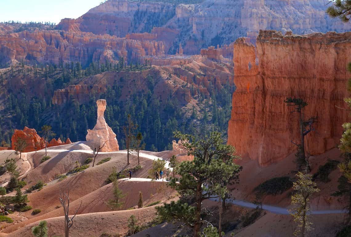 Hikes in Bryce Canyon Views along Queens Garden Trail In Bryce Canyon