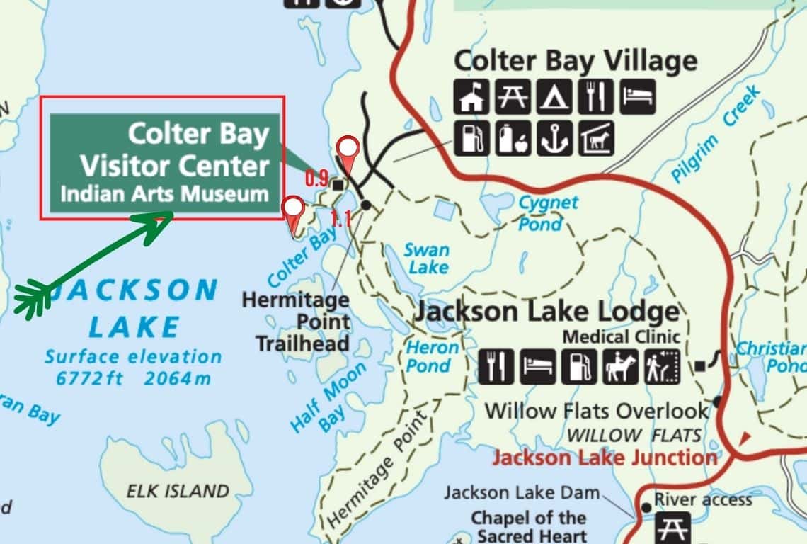 Map of Jackson Lake Lakeshore Trail