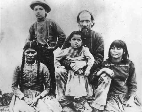 Richard 'Beaver Dick' with his family.