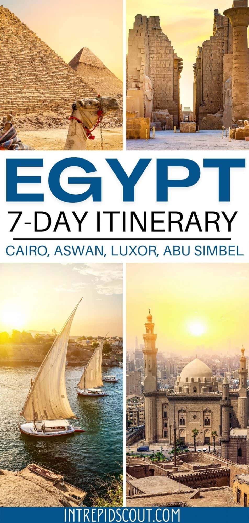 Perfect 7-Day Egypt Itinerary (Cairo, Memphis, Saqqara, Giza, Aswan ...