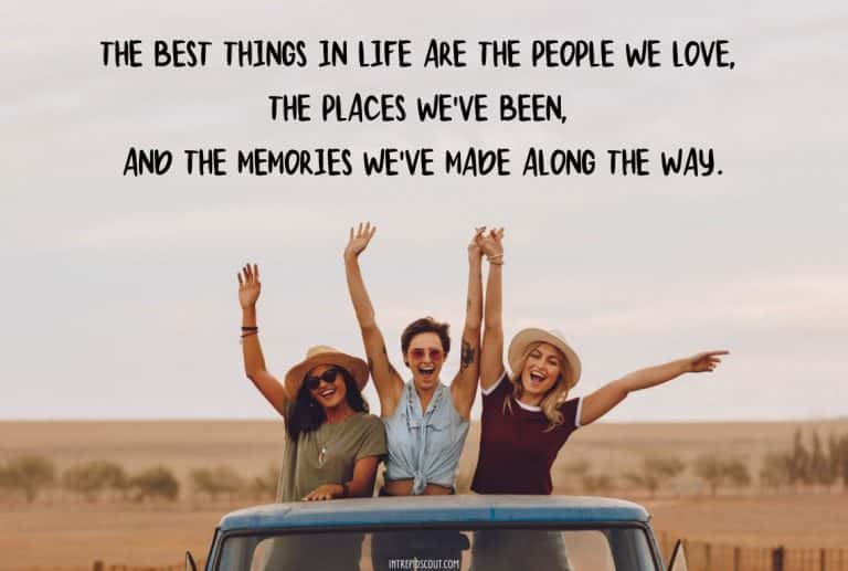 trip with friends quotes in english