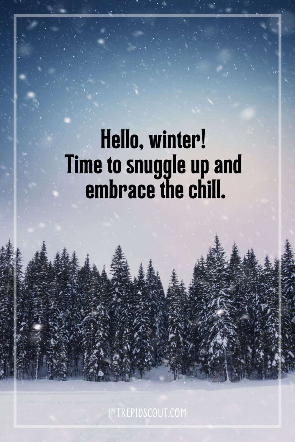 Winter Captions and Quotes