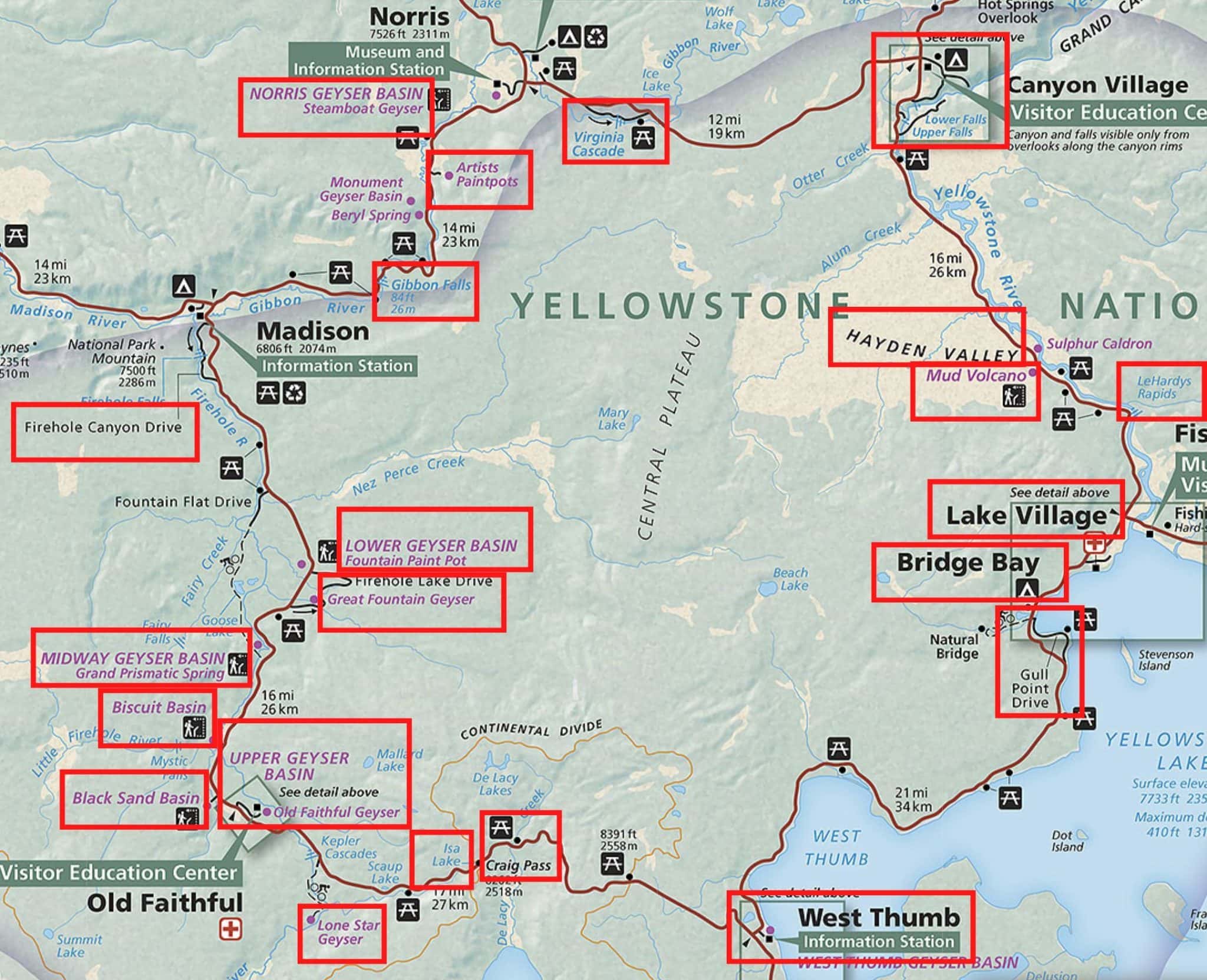 23 Best Stops on Yellowstone Lower Loop Drive (Maps+Useful Tips ...