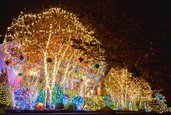 Dyker Heights in New York at Christmas