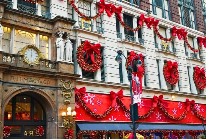 Macy's in New York at Christmas