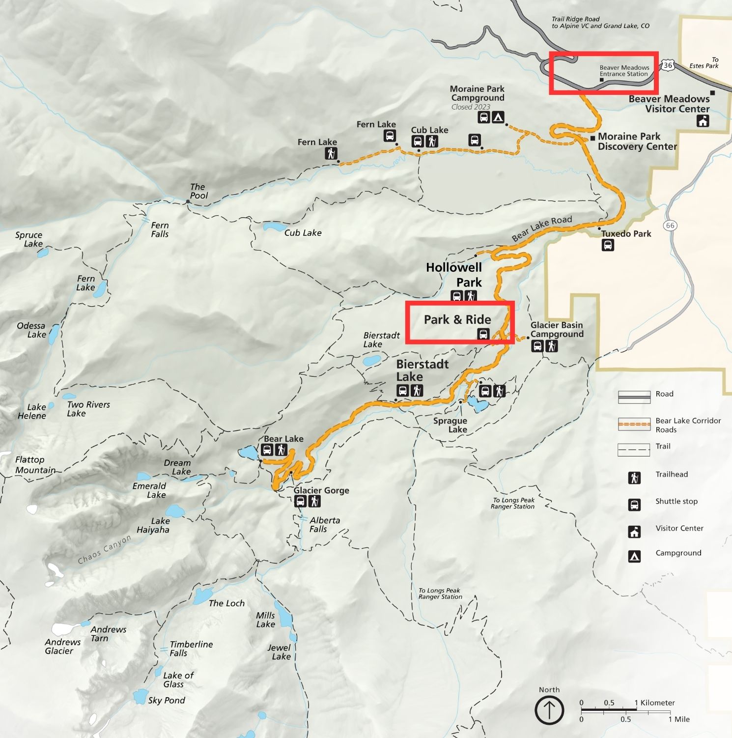 Bear Lake Corridor Map