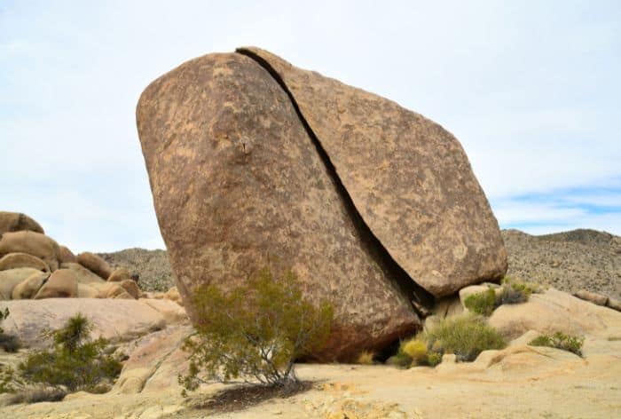 Split Rock in Joshua Tree