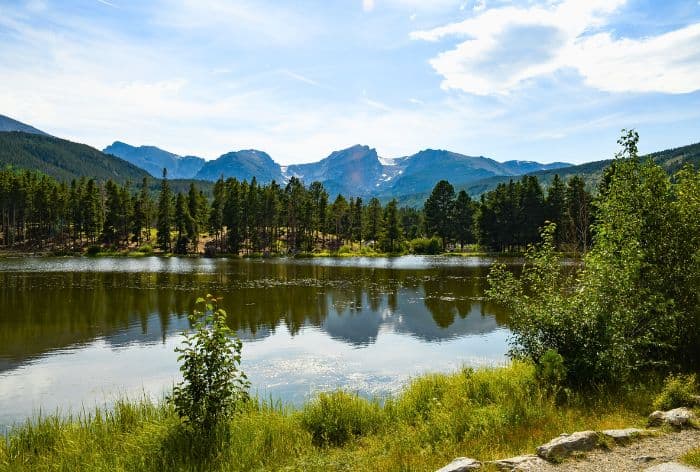 Sprague Lake in Rocky Mountains