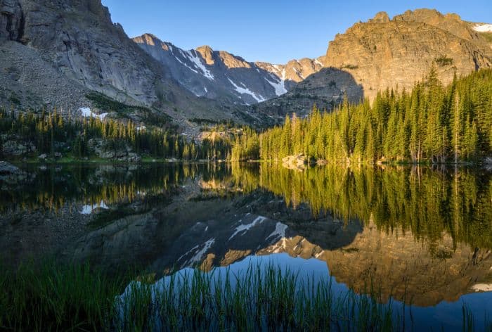 The Loch Lake in Rocky Mountain National Park