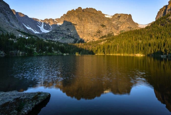 The Loch Lake in Rocky Mountain National Park