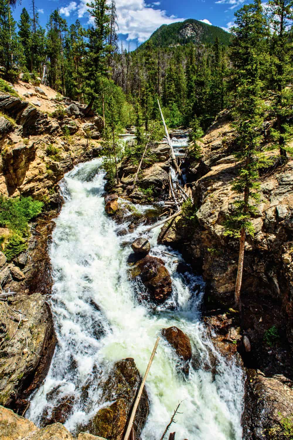 Adams Falls in Rocky Mountain National Park