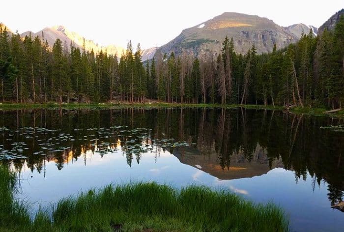 Sunset at Dream Lake in RMNP