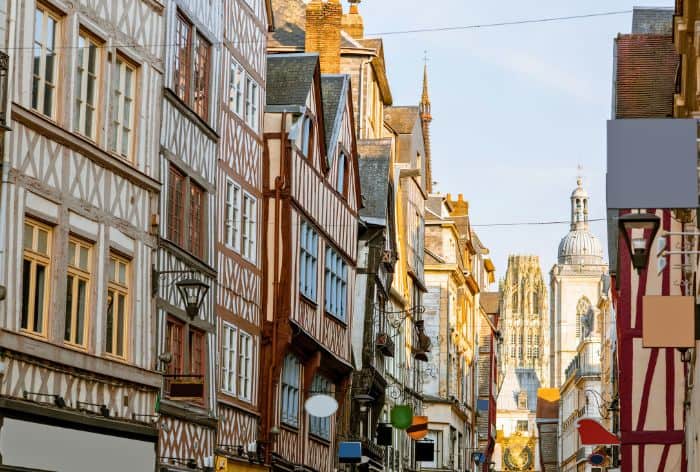 Rue du Gros Horloge in Rouen