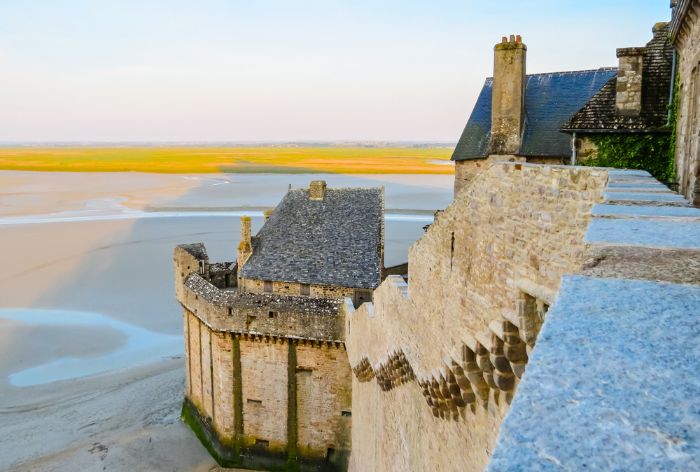 Ramparts on Mont Saint-Michel