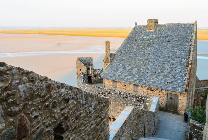 Ramparts on Mont Saint-Michel