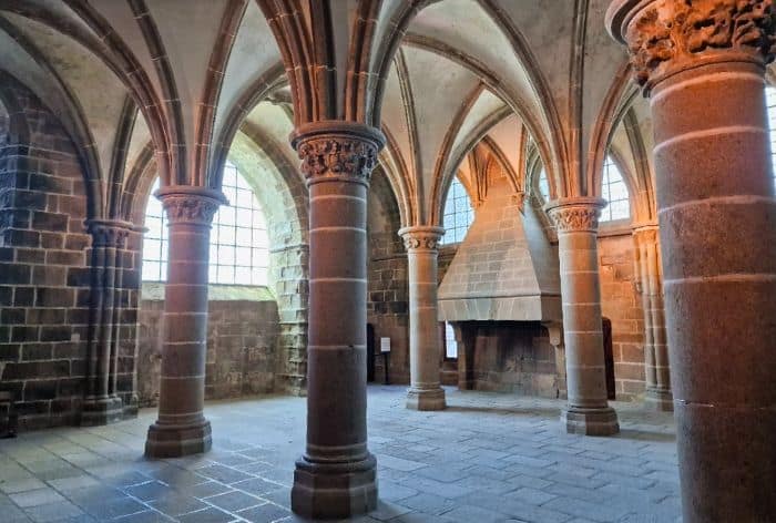 The Great Hall on Mont Saint-Michel